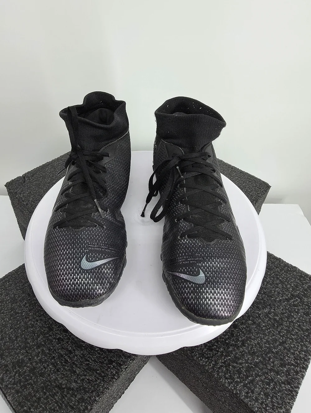 Nike Mercurial Superfly 7 Academy TF Black Iridescent Soccer Cleats Men’s Size 8